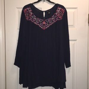 EUC new directions navy top. Size 3x.